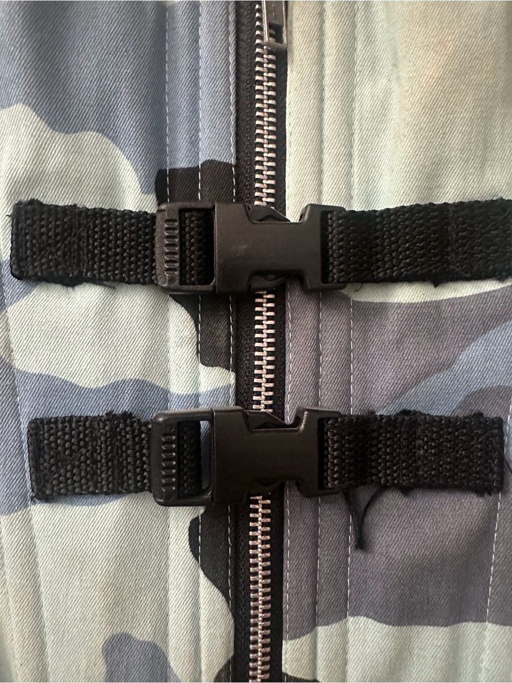 Ritual Designs Corsets Blue Camo Cybergoth Bondage Straps Waist Cincher sz 26 - Picture 4 of 12